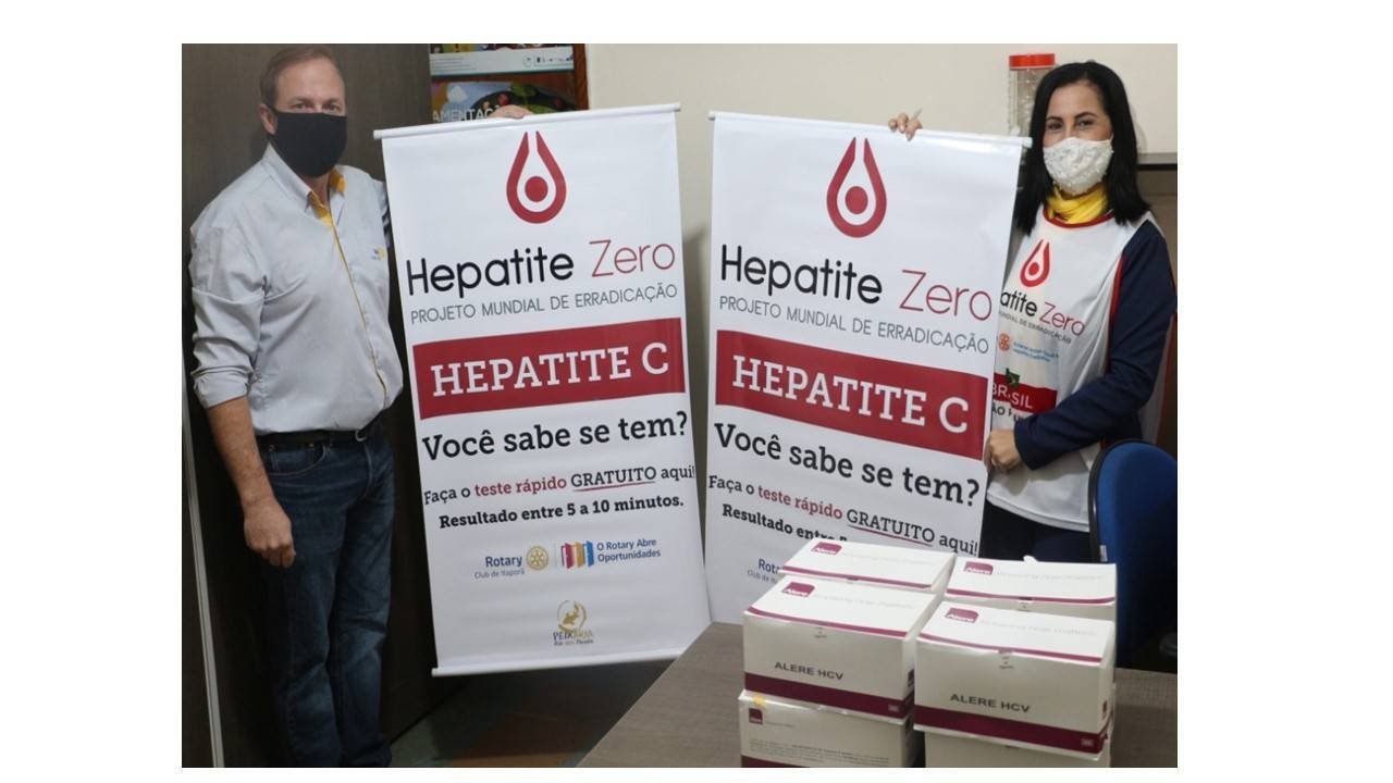 Entrega de Testes Hepatite C, pelo Rotary Club de Itaporã ao Municipio de Itaporã-MS