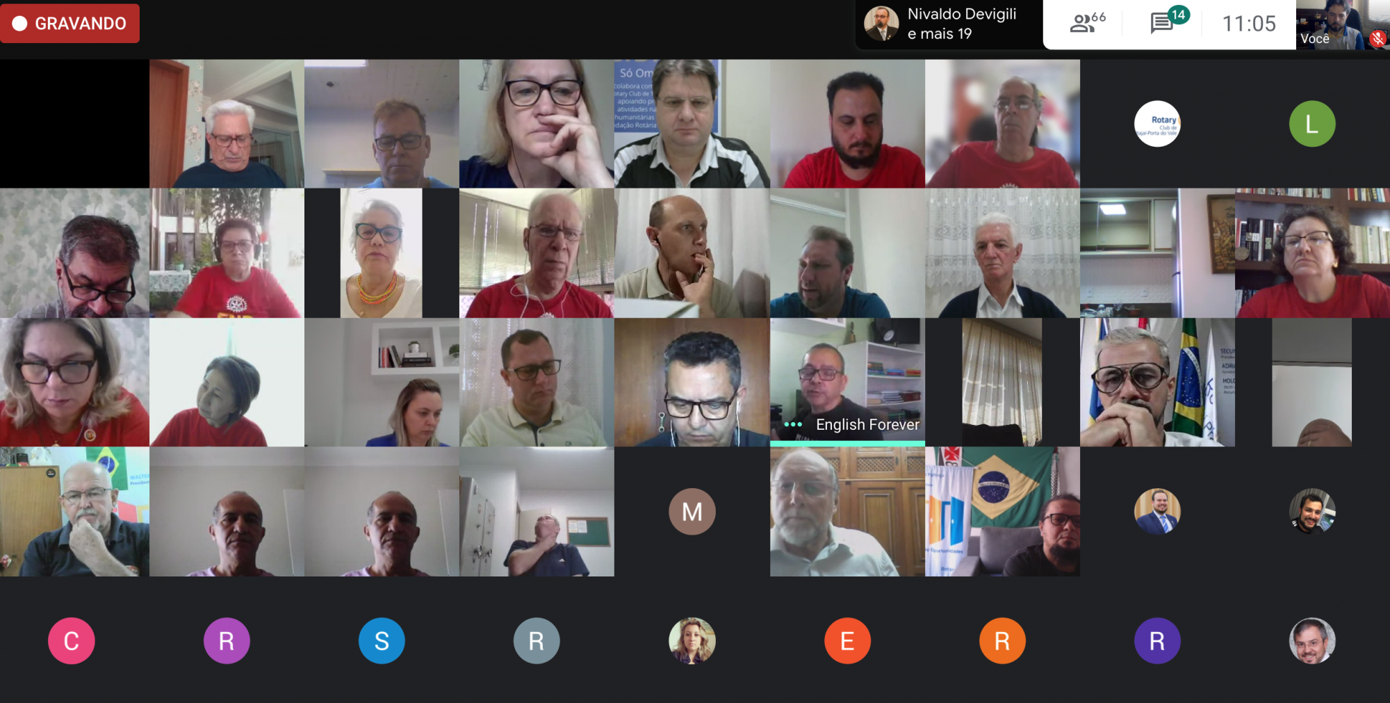 Reunião On-line de Presidentes de Rotary Clubs do Distrito 4652