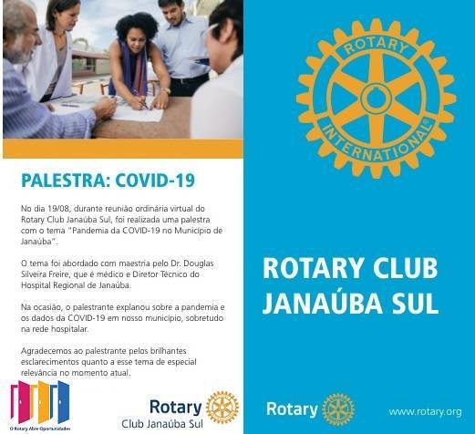 Palestra: “Pandemia da COVID-19 no Município de Janaúba”