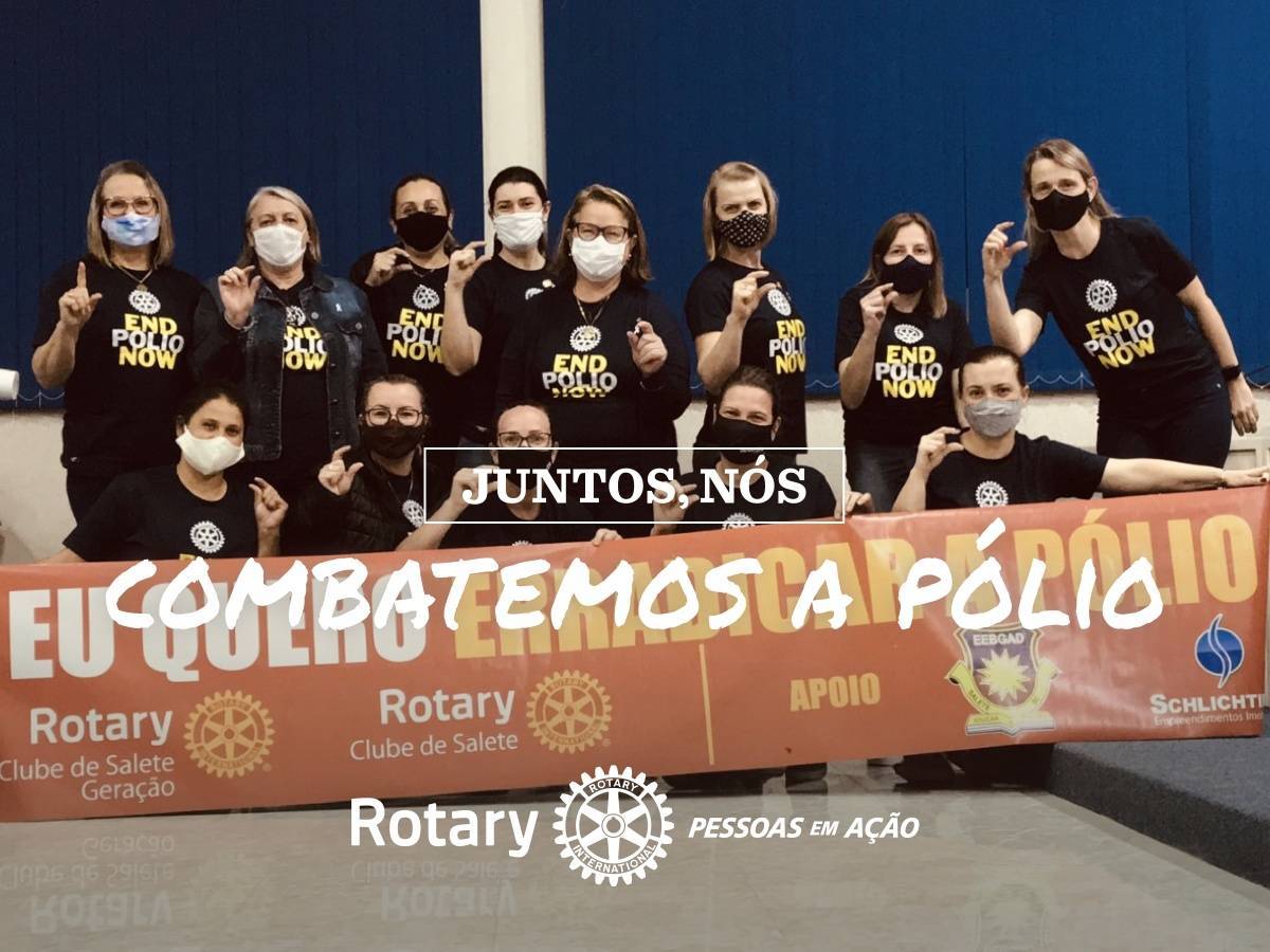 Juntas, nós queremos erradicar a polio