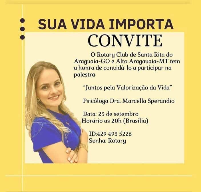 Palestra: Juntos pela Valorizaçao da Vida