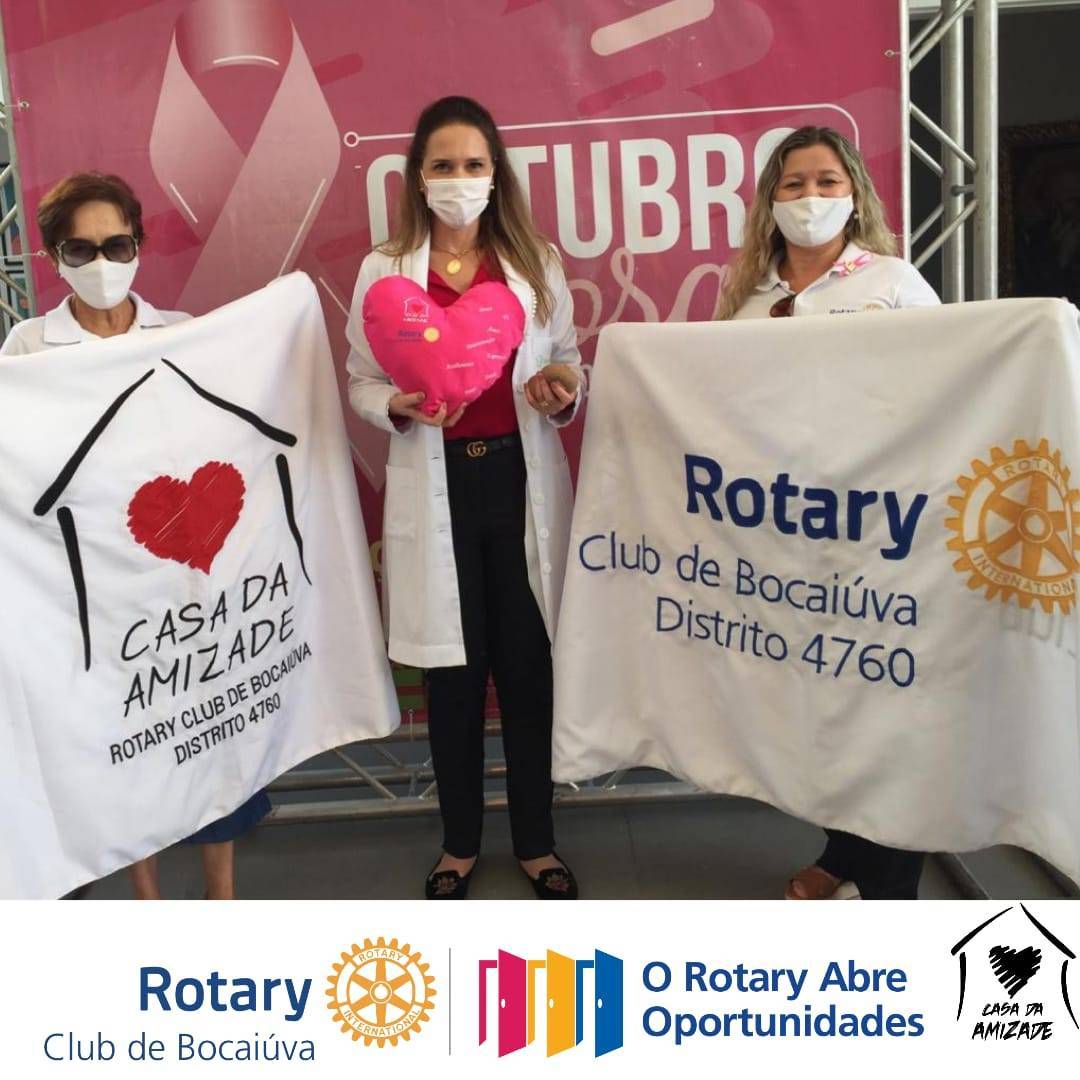 Dra Priscila Miranda com a Casa da Amizade do Rotary Club de Bocaiúva