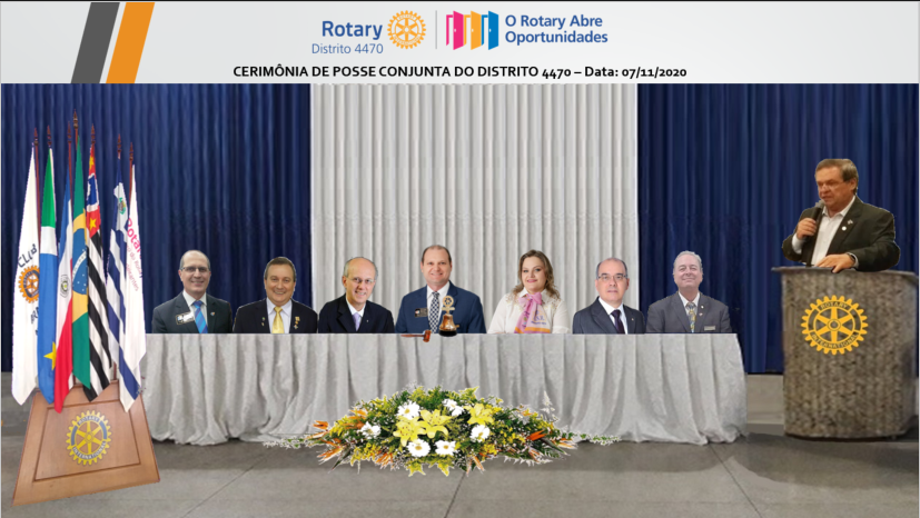 Gravação da Cerimônia Conjunta de Posse de Novos Associados  do Distrito 4470 - 07-11-2020